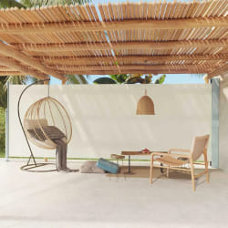 vidaXL Auvent latéral rétractable de patio 200x600 cm Crème - TU