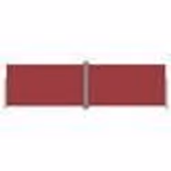 vidaXL Auvent latéral rétractable Rouge 160x600 cm - TU