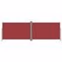 vidaXL Auvent latéral rétractable Rouge 200x600 cm - TU