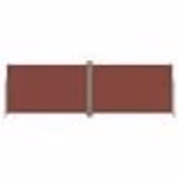vidaXL Auvent latéral rétractable Marron 220x600 cm - TU
