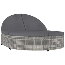 VidaXL 318161 chaise d'extérieur Linge Siège rembourré Polyuréthane, Acier Gris