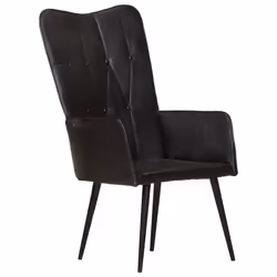VidaXL 339650, Cuir, Noir, mousse, 550 mm, 410 mm, 970 mm