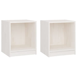 VidaXL 809922 Table de nuit et table de chevet Blanc