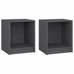 VidaXL 809924, Gris, Bois de pin, 355 mm, 335 mm, 415 mm, 2 pièce(s)