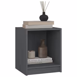 VidaXL 809924 Table de nuit et table de chevet Gris - Vue supplémentaire 4