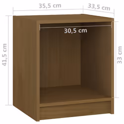 VidaXL 809925 Table de nuit et table de chevet Marron - Vue supplémentaire 7
