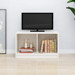 Vidaxl - Meuble tv Blanc 70x33x42 cm Bois de pin massif