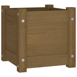 Vidaxl - Jardinière extérieur Marron miel 31x31x31 cm Bois de pin massif