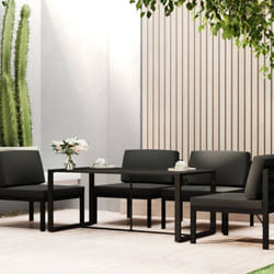 Vidaxl - Table à dîner d'extérieur Anthracite 120x60x66 cm Aluminium