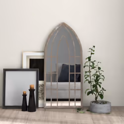 Ce miroir est idéal pour ajouter de la lumière dans un coin sombre ou créer un point de mire intéressant. Cadre stable et rob ...