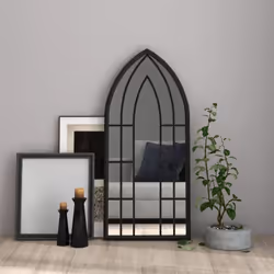Ce miroir est idéal pour ajouter de la lumière dans un coin sombre ou créer un point de mire intéressant. Cadre stable et rob ...