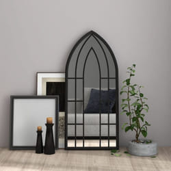 Vidaxl - Miroir Noir 100x45 cm Fer pour utilisation à l'intérieur