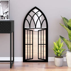Vidaxl - Miroir Noir 100x45 cm Fer pour utilisation à l'intérieur