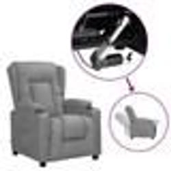 vidaXL Fauteuil Gris Similicuir