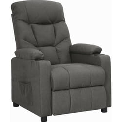 Vidaxl - Fauteuil Gris foncé Tissu