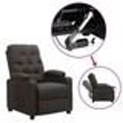 vidaXL Fauteuil Taupe Tissu