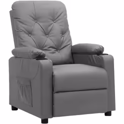 Asseyez-vous et détendez-vous dans ce fauteuil très confortable ! Fonction d'inclinaison manuelle : le fauteuil inclinable es ...