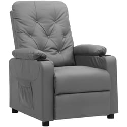 Vidaxl - Fauteuil Gris Similicuir