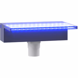 Ce déversoir pour cascade avec des lumières LED colorées constitue un supplément décoratif à votre étang ou piscine. Obtenez- ...