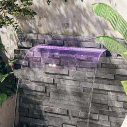 Vidaxl - Déversoir pour cascade avec led rvb Acrylique 90 cm