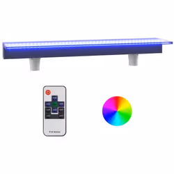 Ce déversoir pour cascade avec des lumières LED colorées constitue un supplément décoratif à votre étang ou piscine. Obtenez- ...