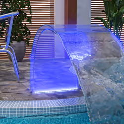 Description générale Profitez du son apaisant et de la vue du plan d'eau avec cette fontaine de piscine dotée de lumières LED ...
