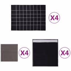 Ce set de serviettes se compose de 12 serviettes de tailles différentes, très pratiques pour vos tâches quotidiennes de netto ...