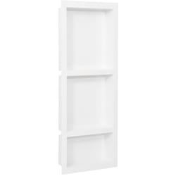 Vidaxl - Niche de douche avec 3 compartiments Blanc mat 41x99x9 cm
