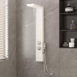 Ce système de panneaux de douche multifonctionnel a un design élégant et fera un excellent accessoire à votre salle de bain.  ...