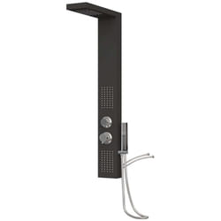 Vidaxl - Système de panneau de douche Aluminium Noir