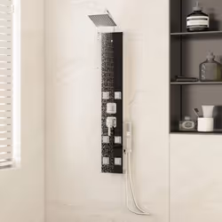 Ce système de panneaux de douche multifonctionnel a un design élégant et fera un excellent accessoire à votre salle de bain.  ...