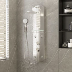 Vidaxl - Panneau de douche 25x43x110 cm Argenté