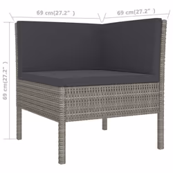 VidaXL 3094370 ensemble de meubles de jardin - Vue supplémentaire 7