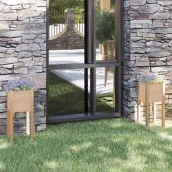 Ces jardinières en bois sont un excellent choix pour faire pousser une variété de fleurs et de plantes, ce qui en fait un exc ...