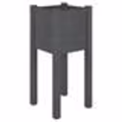 vidaXL Jardinière d'extérieur Gris 31x31x70 cm Bois de pin massif - TU