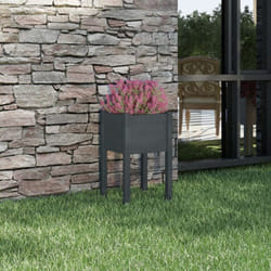 Vidaxl - Jardinière d'extérieur Gris 40x40x70 cm Bois de pin massif