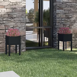 Ces jardinières en bois sont un excellent choix pour faire pousser une variété de fleurs et de plantes, ce qui en fait un exc ...