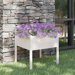 Vidaxl - Jardinière blanc 70x70x70 cm bois de pin massif