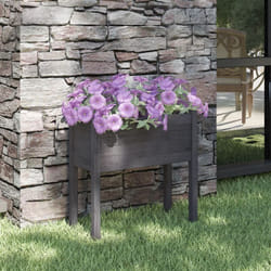 Vidaxl - Jardinière Gris 70x31x70 cm Bois de pin massif