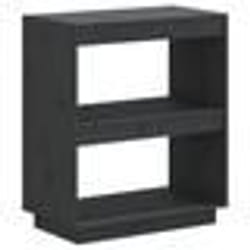 vidaXL Bibliothèque Gris 60x35x71 cm Bois de pin massif
