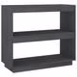 vidaXL Bibliothèque Gris 80x35x71 cm Bois de pin massif
