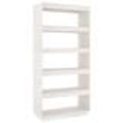 vidaXL Bibliothèque/Séparateur de pièce Blanc 80x35x167 cm Pin massif