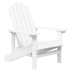 VidaXL 318637 chaise d'extérieur Terrace Siège rembourré Polyéthylène haute densité (HDPE), Acier Blanc