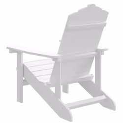 VidaXL 318637 chaise d'extérieur Terrace Siège rembourré Polyéthylène haute densité (HDPE), Acier Blanc - Vue supplémentaire 4
