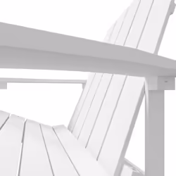 VidaXL 318637 chaise d'extérieur Terrace Siège rembourré Polyéthylène haute densité (HDPE), Acier Blanc - Vue supplémentaire 5