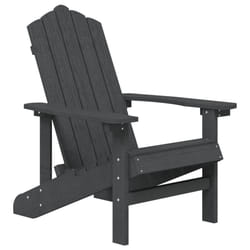 VidaXL 318638 chaise d'extérieur Terrace Siège rembourré Polyéthylène haute densité (HDPE), Acier Anthracite