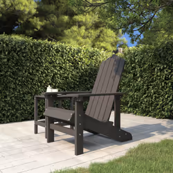 VidaXL 318638 chaise d'extérieur Terrace Siège rembourré Polyéthylène haute densité (HDPE), Acier Anthracite - Vue supplémentaire 2