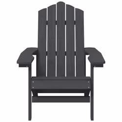 VidaXL 318638 chaise d'extérieur Terrace Siège rembourré Polyéthylène haute densité (HDPE), Acier Anthracite - Vue supplémentaire 3