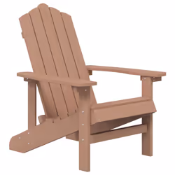 VidaXL 318639, Terrace, Siège rembourré, Polyéthylène haute densité (HDPE), Acier, Marron, 730 mm, 830 mm