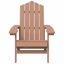 VidaXL 318639 chaise d'extérieur Terrace Siège rembourré Polyéthylène haute densité (HDPE), Acier Marron